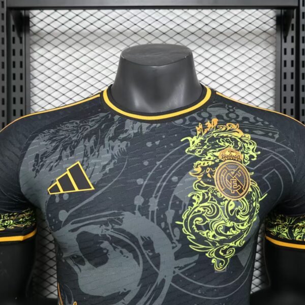 Player Version 24/25 Real Madrid Black/Golden Special Jersey 1:1 Thai Quality - 图片 4