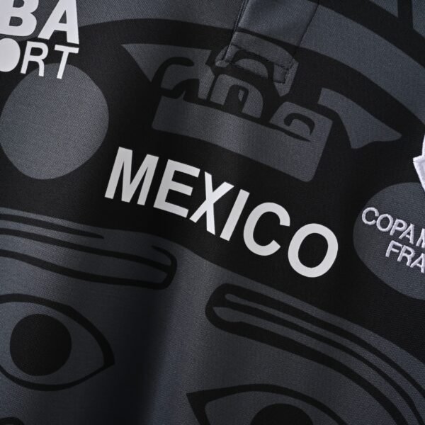 1998 Mexico Goalkeeper Long-Sleeve Jersey – Retro Black Edition - 图片 7