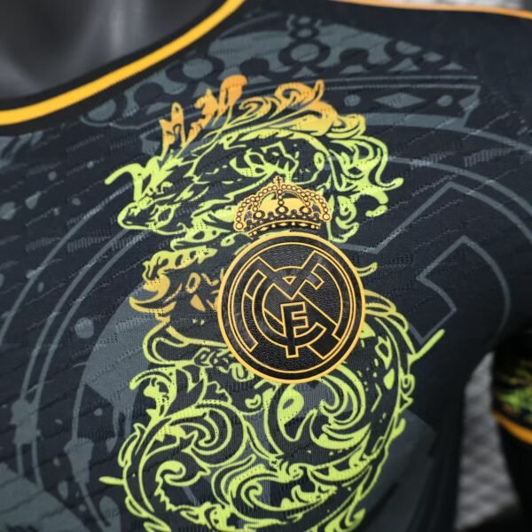 Player Version 24/25 Real Madrid Black/Golden Special Jersey 1:1 Thai Quality - 图片 6
