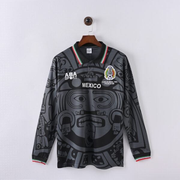 1998 Mexico Goalkeeper Long-Sleeve Jersey – Retro Black Edition
