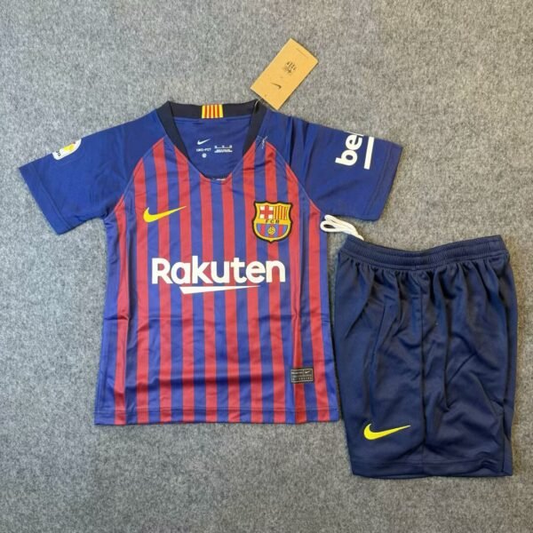 2018/19 FC Barcelona Home Kit for Kids – Official Design
